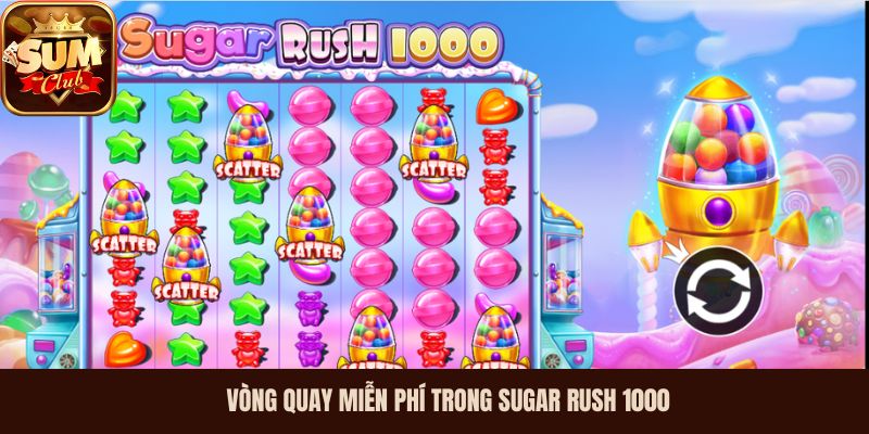 Vòng quay miễn phí trong Sugar Rush 1000